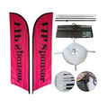 8' Double Sided Printing Halfdrop Banner Kit